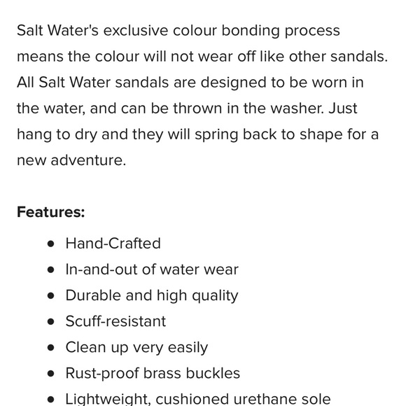 Salt Water Sandals Sweet Heart White size 5 toddler - Picture 6 of 9